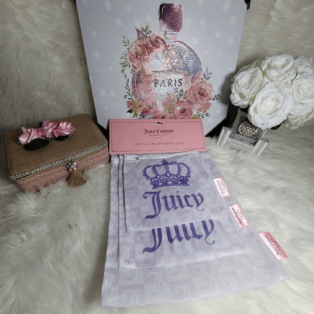 2815 Juicy Couture Logo  laundry mesh wash bags |NWT